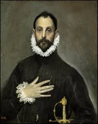 el caballero de la mano en el pecho, de El Greco