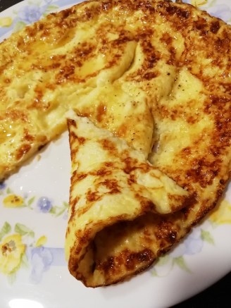 2. Tortilla de leche y miel.